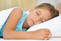 Sweet dreams, adorable toddler girl sleeping Royalty Free Stock Photo