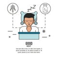 Sweet dreams and good sleep infographic