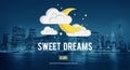 Sweet Dreams Relaxation Happy Positive Concept Royalty Free Stock Photo