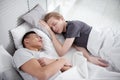 Peaceful gay couple sleeping Royalty Free Stock Photo