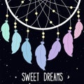 Sweet dreams. Vector illustration Royalty Free Stock Photo