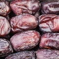 Sweet dried dates close up Royalty Free Stock Photo