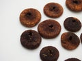 Sweet dry fig fruit isolated white background Royalty Free Stock Photo