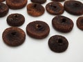 Sweet dry fig fruit isolated white background Royalty Free Stock Photo