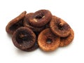 Sweet dry fig fruit isolated white background Royalty Free Stock Photo
