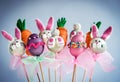Sweet Easter cake pops Royalty Free Stock Photo
