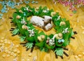 Sweet Easter Lamb Cake Royalty Free Stock Photo