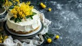 Sweet Elegance: Mimosa Cake for Women\'s Day, Union of Taste and Refinement