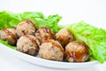 Sweet Fired Fish Ball Royalty Free Stock Photo