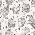 Sweet Food Doddle Seamless Pattern