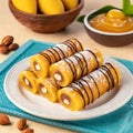 Sweet food Dry Fruits Mango Roll