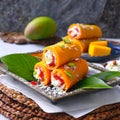 Sweet food Dry Fruits Mango Roll