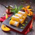 Sweet food Dry Fruits Mango Roll