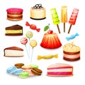 Sweet Food Set Royalty Free Stock Photo