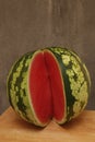 Sweet fragrant ripe red watermelon