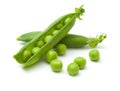 Sweet fresh green peas