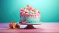 sweet frosting cake food Royalty Free Stock Photo