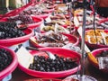 Sweet fruit Chinese market Local product shop Taiwan street food Royalty Free Stock Photo