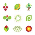 Sweet fruit of green nature safe world community logo icon