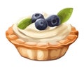 Sweet Fruit Tartlet with blueberry