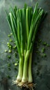 Sweet Garleek is a garlic and leek hybrid that combines the sweetness of onions with the rich flavor of garlic. On a Royalty Free Stock Photo