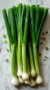 Sweet Garleek is a garlic and leek hybrid that combines the sweetness of onions with the rich flavor of garlic. On a Royalty Free Stock Photo