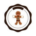 Sweet ginger cookie circular stamp