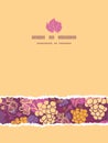 Sweet grape vines vertical torn border seamless Royalty Free Stock Photo