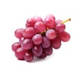 Sweet grapes fruits with leaves on white backgrounds. Illustration. Generated AI Royalty Free Stock Photo