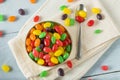 Sweet Gummy Jelly Bean Candy Royalty Free Stock Photo