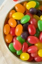 Sweet Gummy Jelly Bean Candy Royalty Free Stock Photo