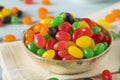 Sweet Gummy Jelly Bean Candy Royalty Free Stock Photo