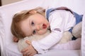 Sweet Handicapped Baby Girl Royalty Free Stock Photo