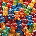 Sweet Harmony: Photorealistic Gummy Bear Delight Royalty Free Stock Photo