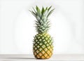 Sweet healthy pineapples on white