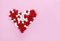 Sweet heart candy. Valentine`s Day concept Royalty Free Stock Photo