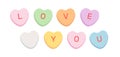 Sweet heart shape candy. Royalty Free Stock Photo