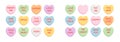 Sweet heart shape candy. Royalty Free Stock Photo