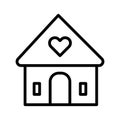 Sweet home Isolated Vector icon that can be easily modified or edited