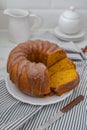 Sweet home made vanilla pound cake Royalty Free Stock Photo