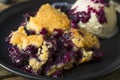 Sweet Homemade Blueberry Cobbler Dessert