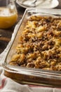 Sweet Homemade Bread Pudding Royalty Free Stock Photo