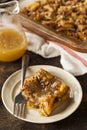 Sweet Homemade Bread Pudding Royalty Free Stock Photo