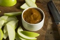 Sweet Homemade Caramel Dip with Sliced Apples