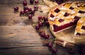 Sweet homemade cherry pie Royalty Free Stock Photo