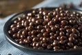 Sweet Homemade Chocolate Covered Hemp Seeds Royalty Free Stock Photo