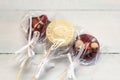 Sweet homemade chocolate pops Royalty Free Stock Photo