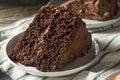 Sweet Homemade Dark Chocolate Layer Cake