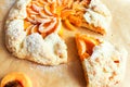 Sweet Homemade Galette Pie With Apricots Royalty Free Stock Photo