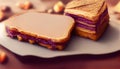 Sweet Homemade Gourmet Peanut Butter and Jelly Sandwich. Generative AI. Royalty Free Stock Photo